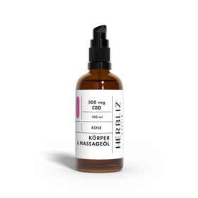 HERBLIZ Rose CBD Massageöl