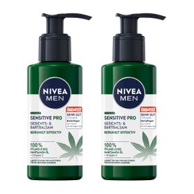 NIVEA MEN Gesichts- & Bartbalsam Sensitive Pro Hanfsamen-Öl o. Alkohol