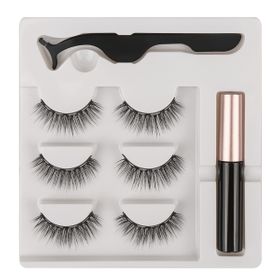 3 PAAR MAGNETISCHE KÜNSTLICHE WIMPERN 10-12-10mm-PALOMA BEAUTIES