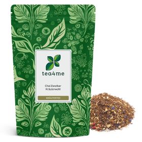 tea4me Chai Zanzibar Kräuterwohl Kräutertee mit Vanille-Kardamom-Geschmack