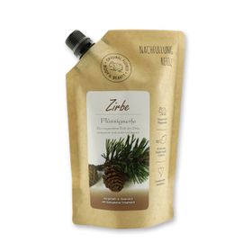Flüssigseife Zirbe mit biologischer Schafmilch 1000ml im Nachfüll-Beutel