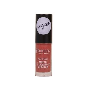 benecos Natural Beauty Matte Liquid Lipstick rosewood romance Bio