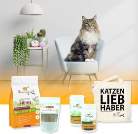I love my cat Sparset für Norwegische Waldkatze Trockenfutter mit Huhn und NEM und Pflege