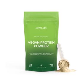 Aavalabs veganes Eiweißpulver | 4 Proteinquellen 5 Enzyme | 0 Kohlenhydrate und 0 Zucker