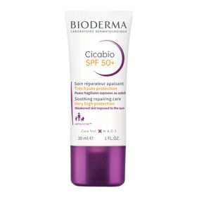 BIODERMA Cicabio SPF 50+ Beruhigende, reparierende Creme bei geschädigter Haut mit Sonnenschutz