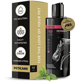 Peticare pH-neutrales Pferde Shampoo, farbneutral, alle Rassen, sanfte Reinigung