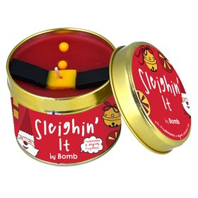 Sleighin it Tin Candle
