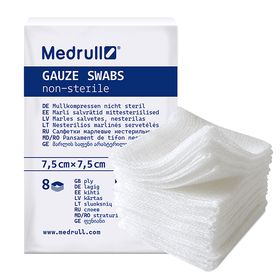 Medrull Mullkompressen 7,5 x 7,5 cm