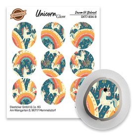 Diasticker® Dexcom G7 Stickerset "Unicorn Glow"