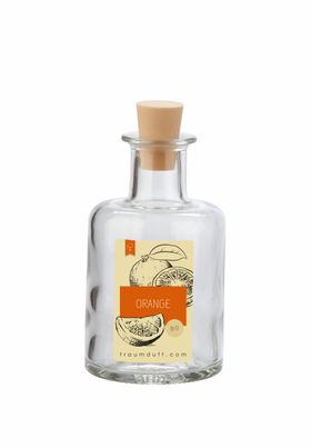 Traumduft Mikado Raumduftflakon Orange mit Peddigrohr Stäben