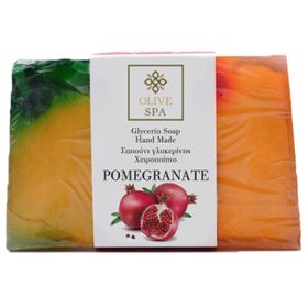 Olive-Spa - Handgemachte pflanzliche Glyzerinseife - Granatapfel