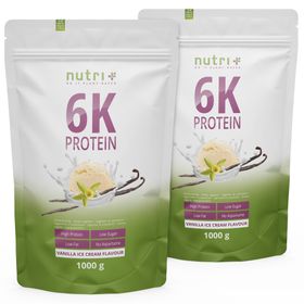 nutri+ 6K Eiweißpulver 2kg - Protein Shake ohne Whey