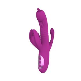 Pia - Rabbit Vibrator mit Zunge und Stoßfunktion