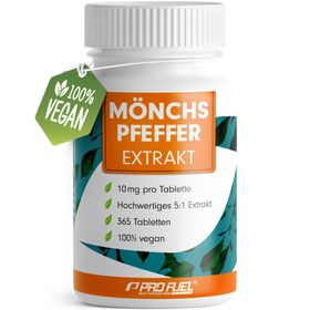 ProFuel - Mönchspfeffer hochdosiert - 365 Tabletten - 10mg hochwertiges Mönchspfefferextrakt (5:1)