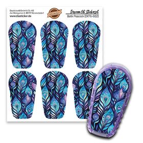 Diasticker® Dexcom G6 Stickerset "Batik Peacock"