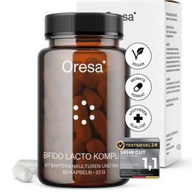 Oresa Bifido Lacto Komplex  10 Bakterienstämme + Inulin | Probiotika für Darmflora & Verdauung