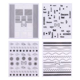 NAIL ART SCHWARZ-WEISS-PALOMA BEAUTIES