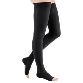 mediven plus CCL1 AG Schenkelstrümpfe kurz (62-71 cm) o. Fußspitze Trikotabschlussrand