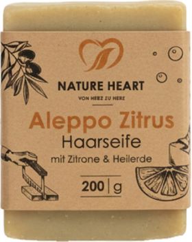 Nature Heart Aleppo Seife - Zitrus Haarseife