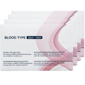 Blutgruppen Schnelltest 4-pack - Blutgruppe Test - Blutgruppen Bestimmen Schnelltest - The Tester