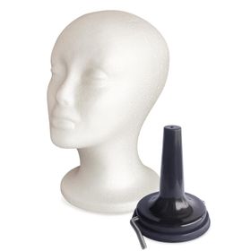 Perückenkopf kurz 26 cm + Saugfuß (Set) von Lofty