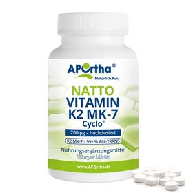 APOrtha® Natto Vitamin K2 MK-7 Cyclo® Tabletten - 200 µg