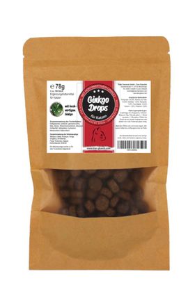 TierGlück Ginkgo Drops mit Mistel, Rosmarin & Kurkuma für Katzen