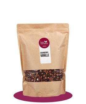 teeverliebt - Cranberry Vanille loser Früchtetee Großpackung I Mild-fruchtig mit feiner Vanillenote