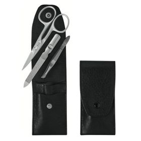 DREITURM Solingen  Manicure Etui –  Premium Solinger Lederetui Modell Nero