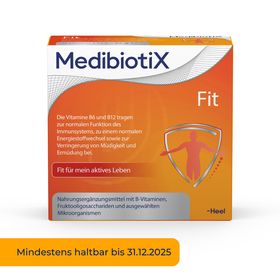 MedibiotiX Fit - Bei geschwächtem Immunsystem & fehlender Energie - B-Vitamine & Darmbakterien