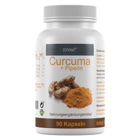 EXVital® Curcuma Kapseln + Piperin - Curcumin hochdosiert