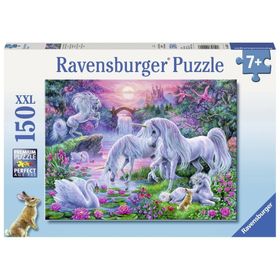 Einhörner im Abendrot - xxl Puzzle 150 Teile