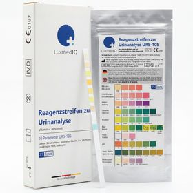 LuxmedIQ Urin Teststreifen für 10 Parameter - Gesundheitstest