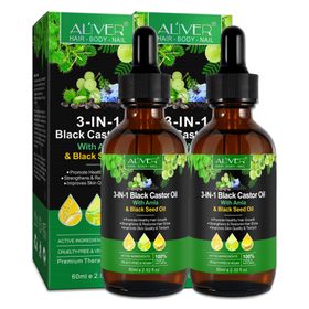 ALIVER 3-in-1 Rizinus Amla Schwarzkümmel Haaröl