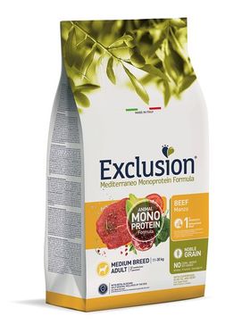 Exclusion Mediterraneo Noble Grain Adult Rind für Hunde