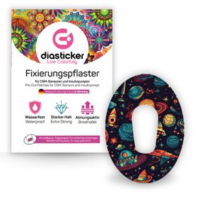 Diasticker® Dexcom G6 Fixiertapes "Stars of the Universe"