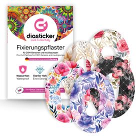 Diasticker® Dexcom G6 Fixiertapes "Flowers Collection"
