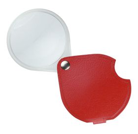 Schweizer Taschenlupe 5 Fach / Ø 30mm Rot