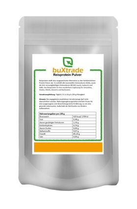 buXtrade Reisprotein Pulver