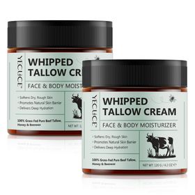 P-Beauty Whipped Beef Tallow Hautpflegecreme mit Rindertalg Honig
