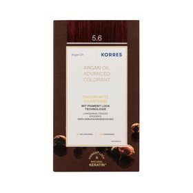 KORRES Arganöl - Hochentwickelte Haarcoloration Hellbraun Rot 5.6