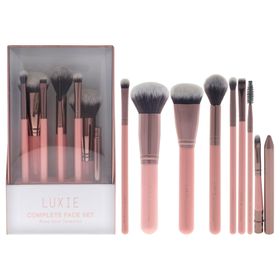 Rose Gold Complete Face Pinsel Set von Luxie for Women