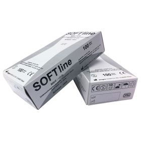 megro SOFTline Nitril Handschuhe schwarz Tattoo puderfrei 100 Stück Gr. M