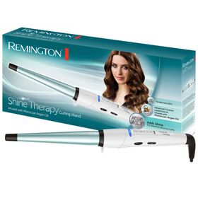 REMINGTON Lockenstab Shine Therapy CI53W konischer Lockenstyler Keramik Arganöl