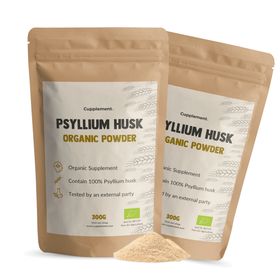 Cupplement® - Flohsamenschalen (Psyllium Husk) Kapseln 500 mg Bio Kombipack