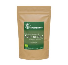 Tausendkraut Auricularia Vitalpilz Pulver BIO (Judasohr)