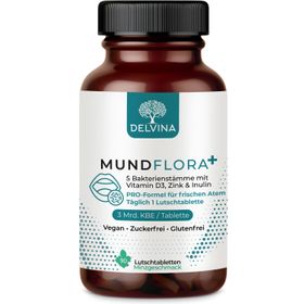 Delvina Mundflora PRO - Lutschtabletten gegen Mundgeruch (Minzgeschmack)