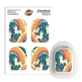 Diasticker® Omnipod Stickerset "Unicorn Glow"