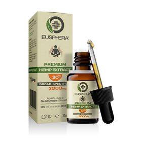 CBD Öl - Hanfextraktöl 30%  Hochdosiertes Vollspektrum Premium| Hemp Extract - Eusphera