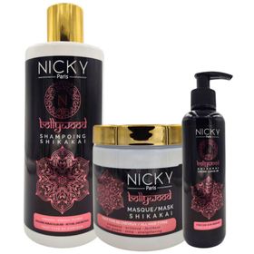 Nicky Paris - Set aus Shampoo - Maske und Leave-In-Creme Shikakai